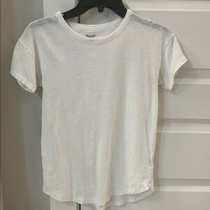 Madewell White Crew Neck Tee
